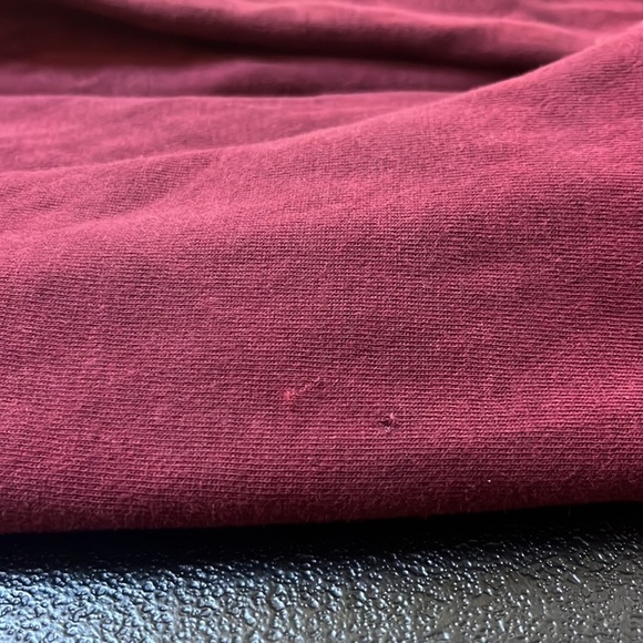 BANANA Republic Men's Mock Neck Sweater - Burgundy, Buttons, 3/4 Zip, Casual - Picture 2 of 4